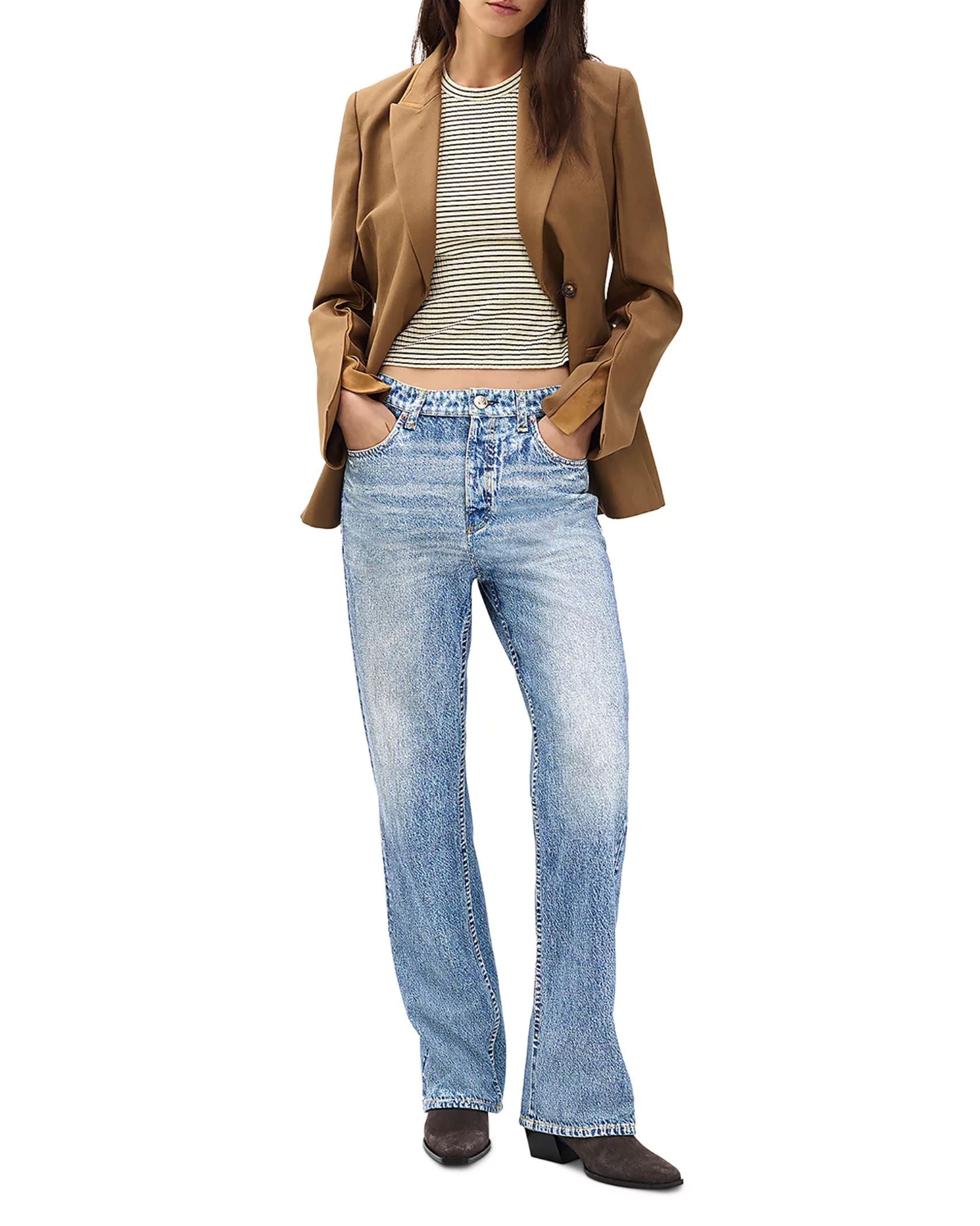 Miramar Shea Straight Pant-Denim-Uniquities