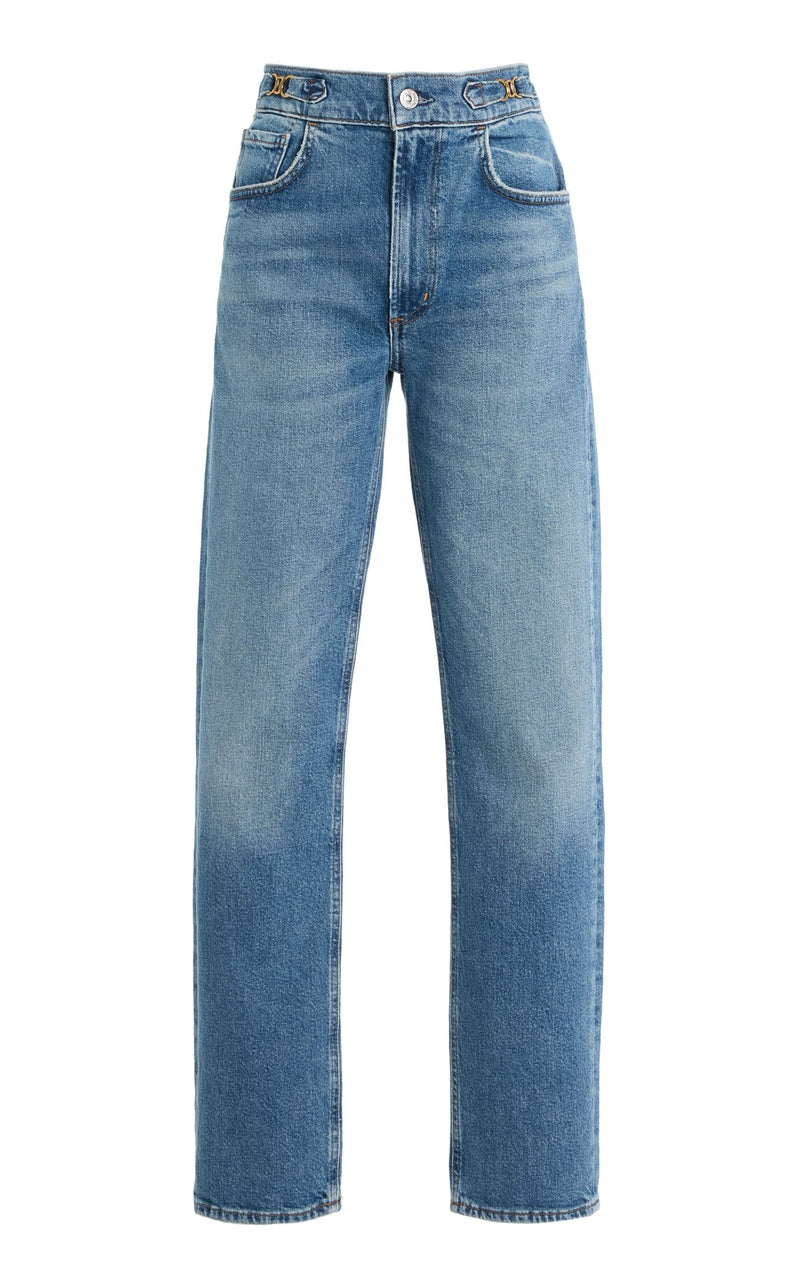 Blaine Jeans With Horsebit-Denim-Uniquities