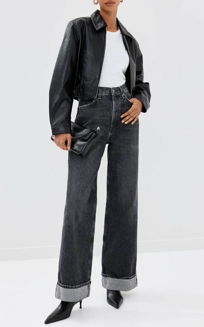 Essie Recycled Cropped Jacket-Jackets-Uniquities