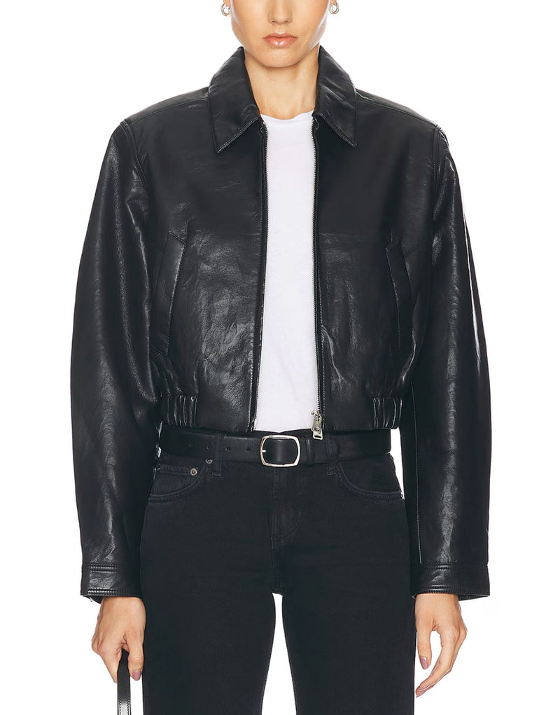 Essie Recycled Cropped Jacket-Jackets-Uniquities