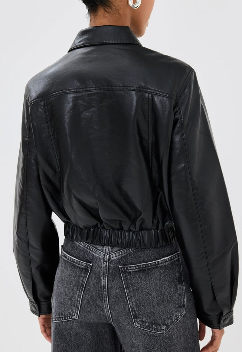 Essie Recycled Cropped Jacket-Jackets-Uniquities