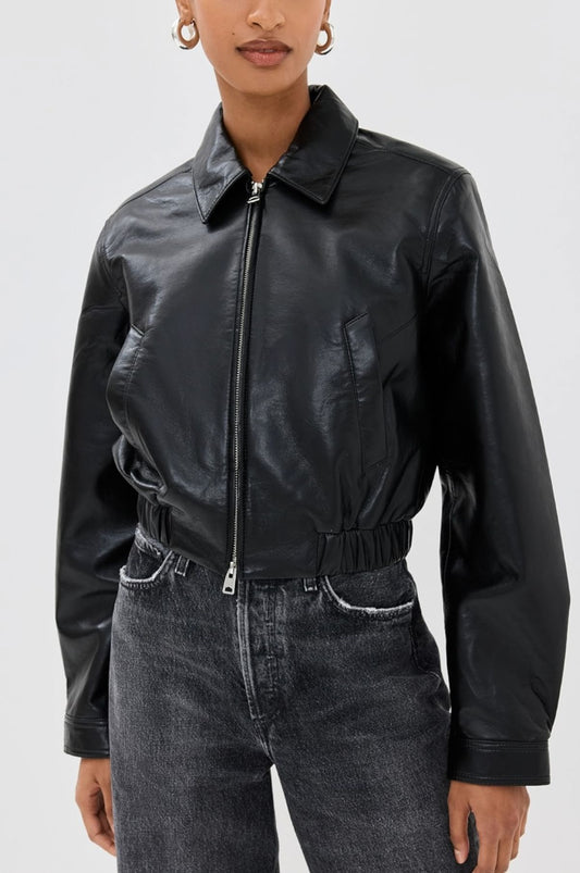 Essie Recycled Cropped Jacket-Jackets-Uniquities