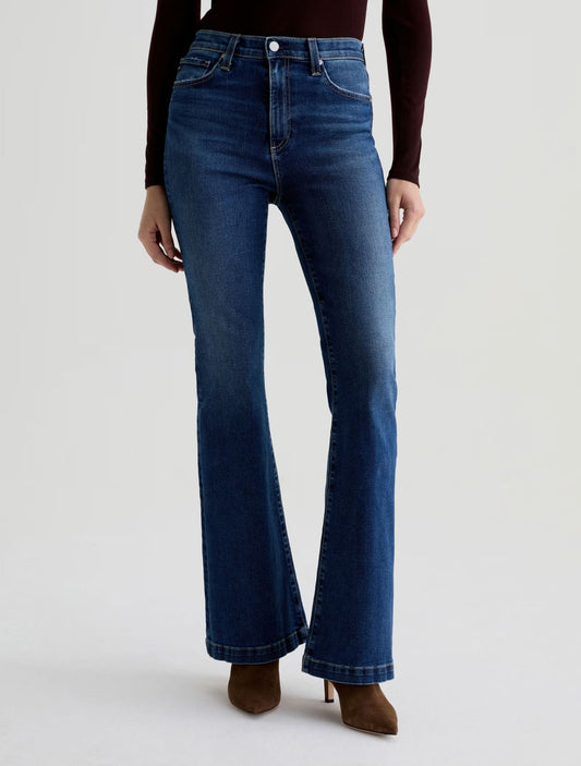 Madi High Rise Flare Jeans-Denim-Uniquities