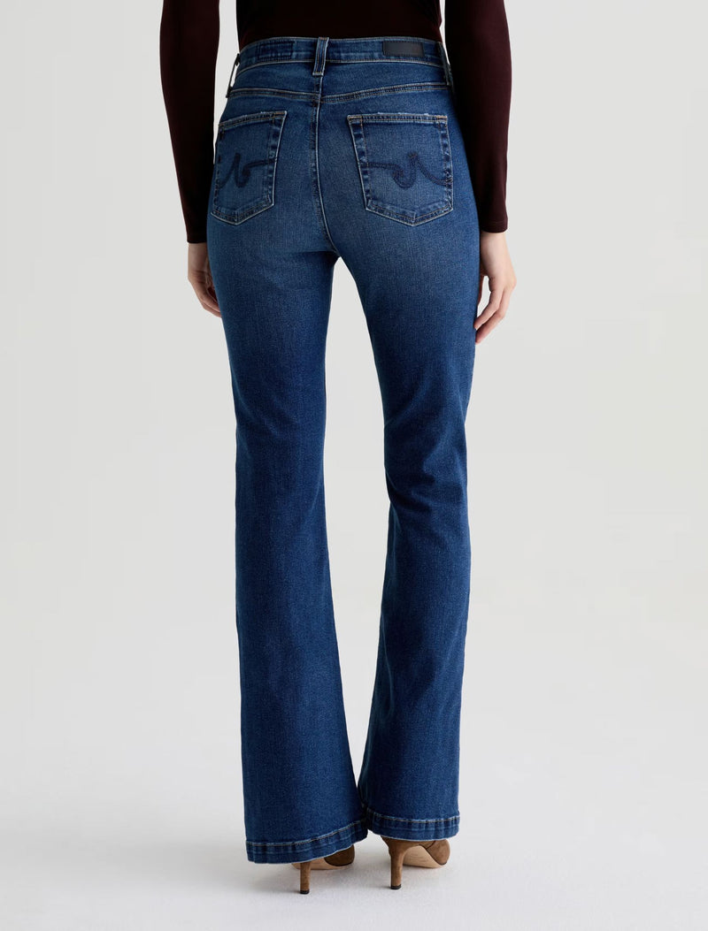 Madi High Rise Flare Jeans-Denim-Uniquities