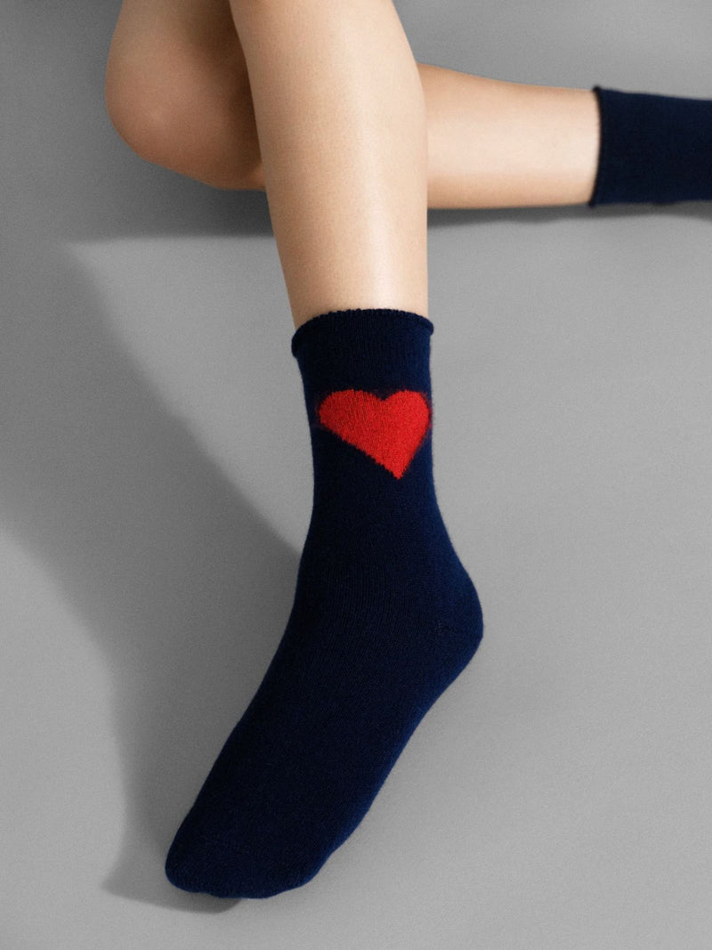 Love Cashmere Crew Sock-Accessories-Uniquities