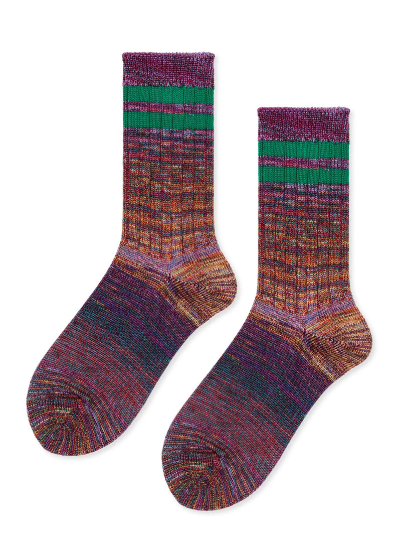 Cosmic Space Dye Crew Sock-Accessories-Uniquities
