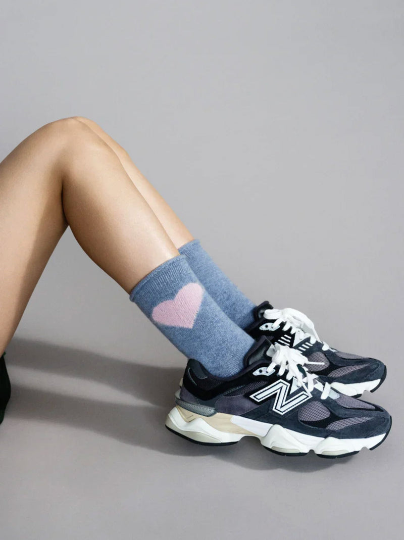 Love Cashmere Crew Sock-Accessories-Uniquities