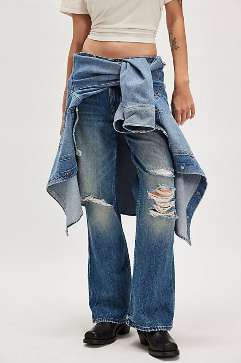 The Bookie Flood Jeans in Dilligaf?-Denim-Uniquities