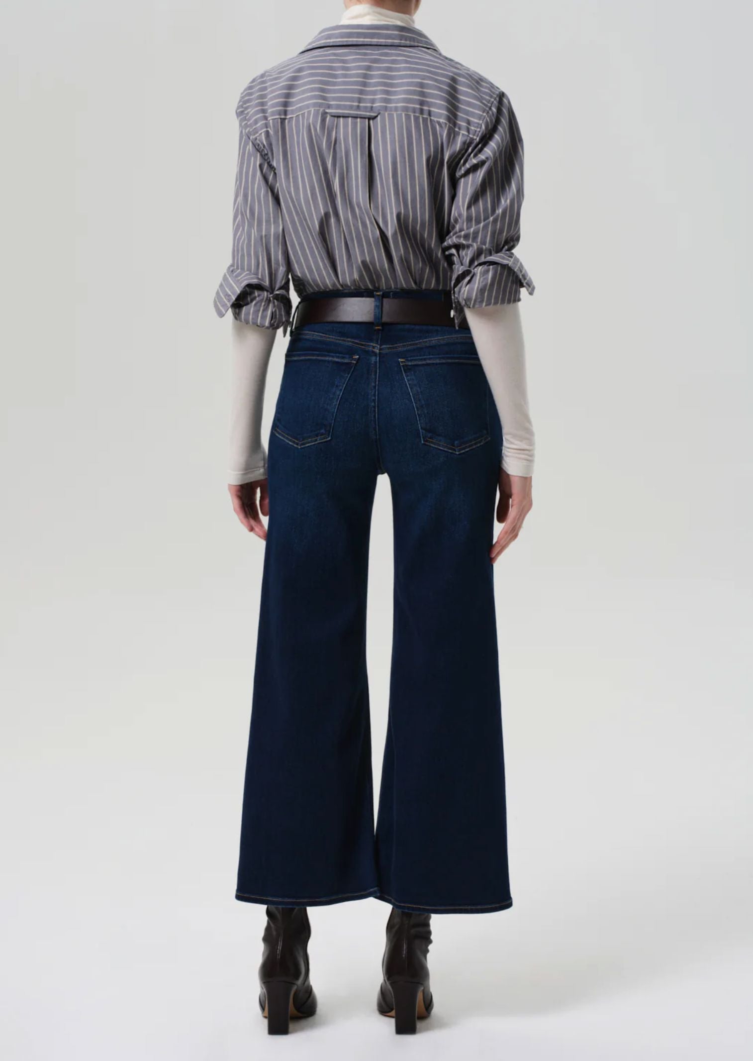 Lyra Wide Leg Crop Jeans in Dakota-Denim-Uniquities