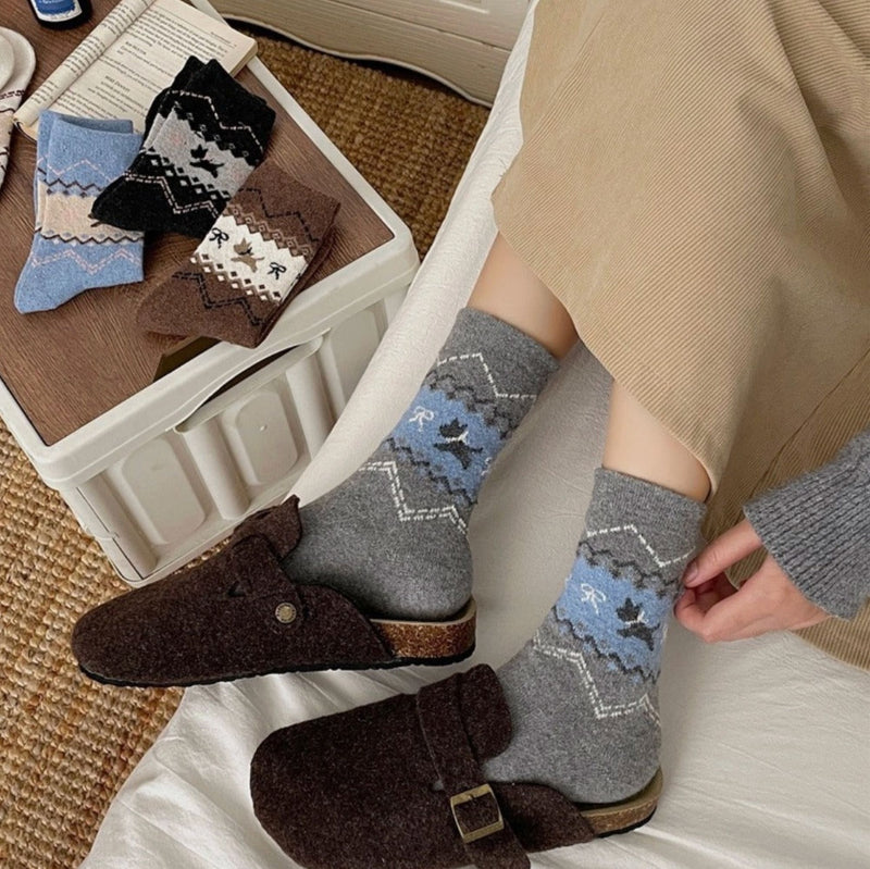 Fairisle Dog Sock-Accessories-Uniquities