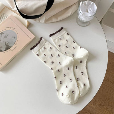 Lace Trim Sock-Accessories-Uniquities