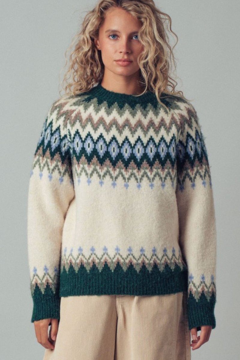 Jane Fair Isle Sweater-Sweaters-Uniquities