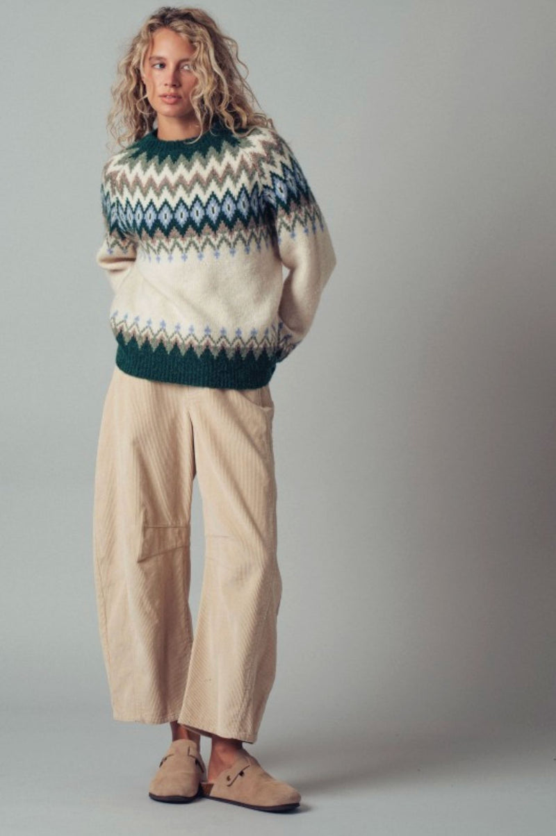 Jane Fair Isle Sweater-Sweaters-Uniquities