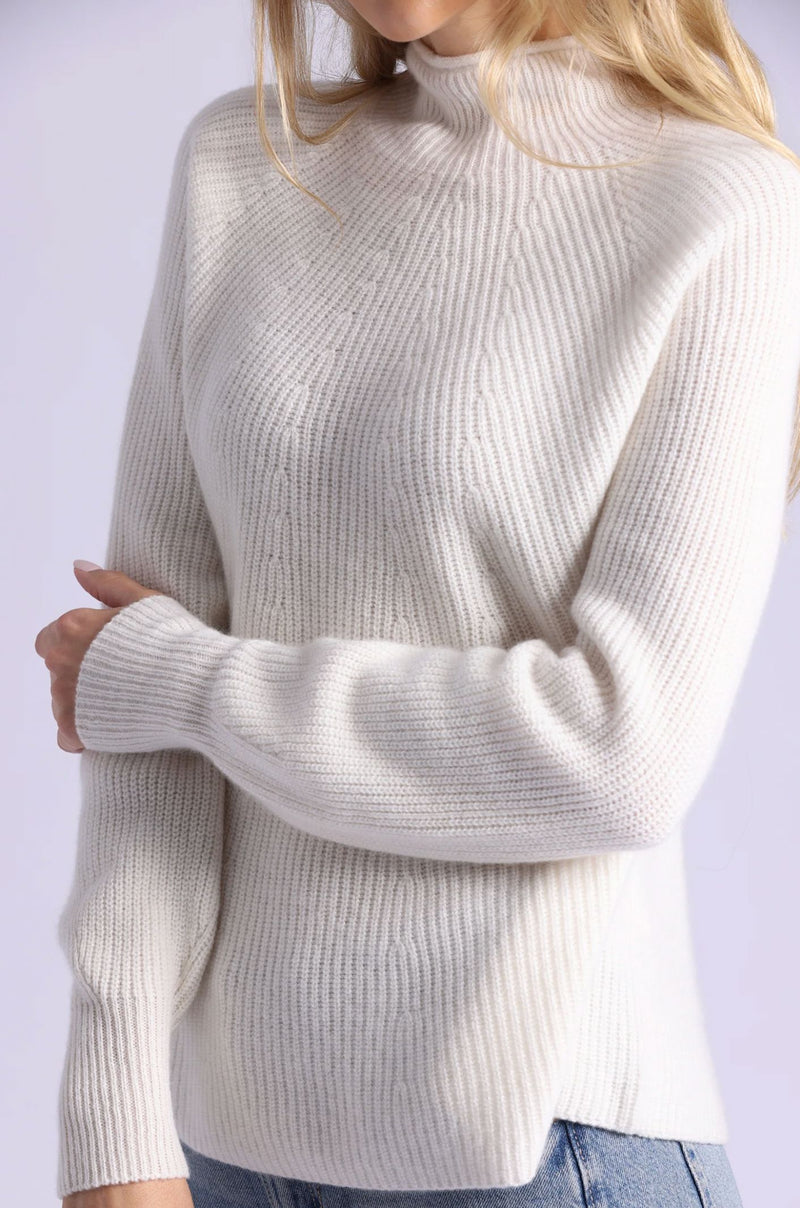 Luxe Cashmere Seamless Mock-Sweaters-Uniquities
