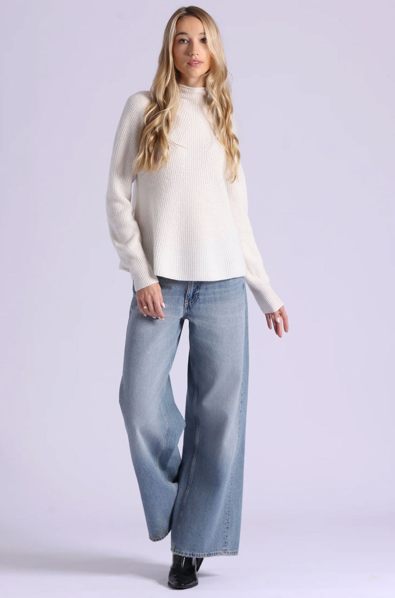 Luxe Cashmere Seamless Mock-Sweaters-Uniquities