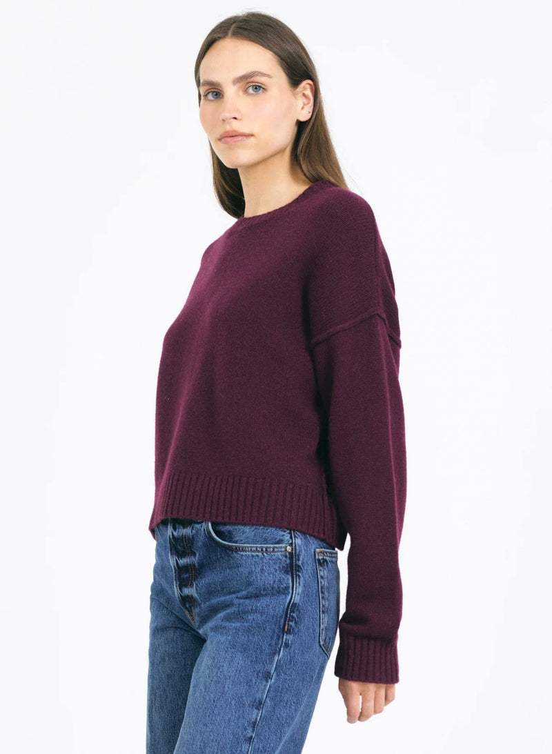 Annika Cashmere Crewneck-Sweaters-Uniquities