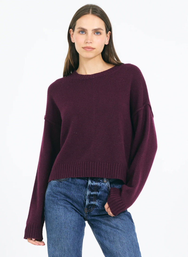 Annika Cashmere Crewneck-Sweaters-Uniquities