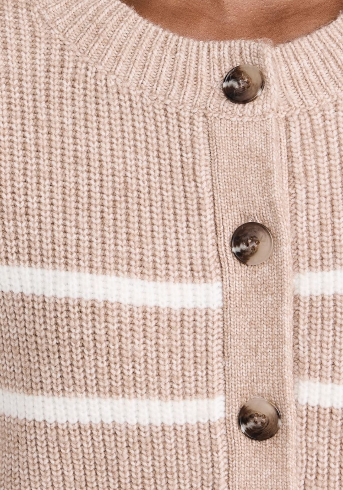 Josie Structured Stripe Cardi-Sweaters-Uniquities