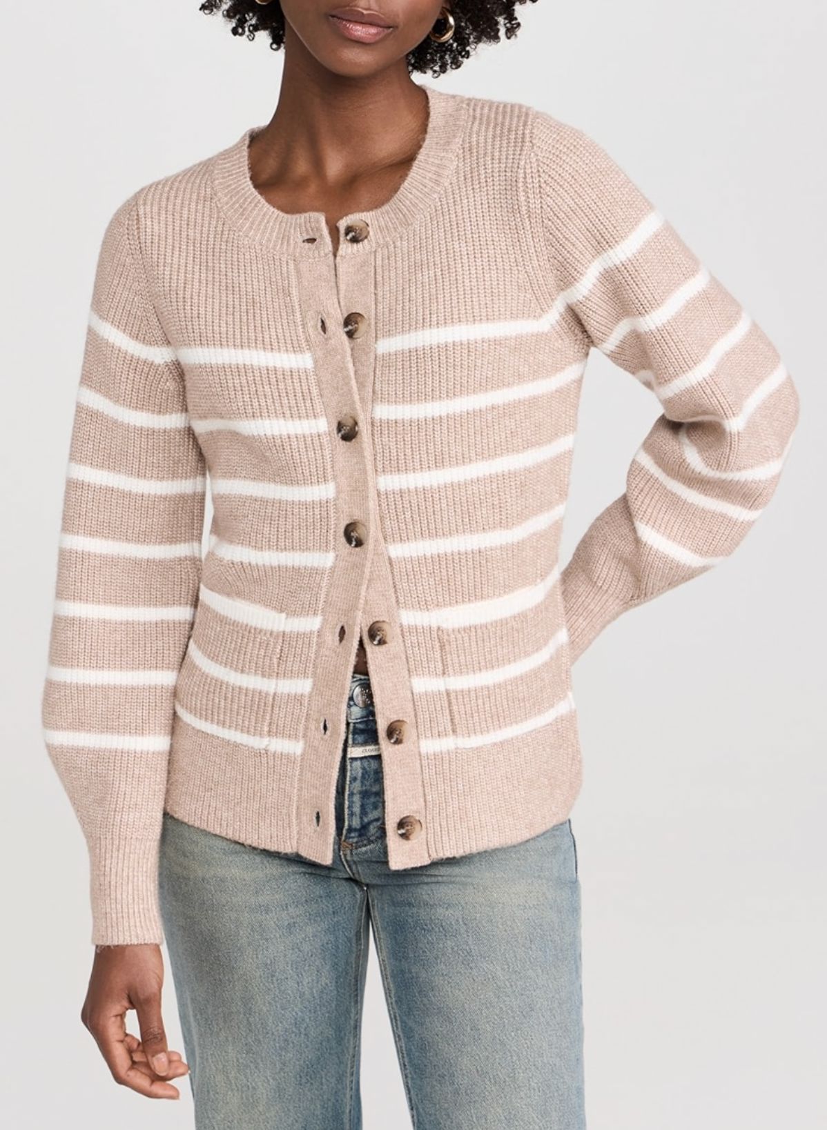 Josie Structured Stripe Cardi-Sweaters-Uniquities