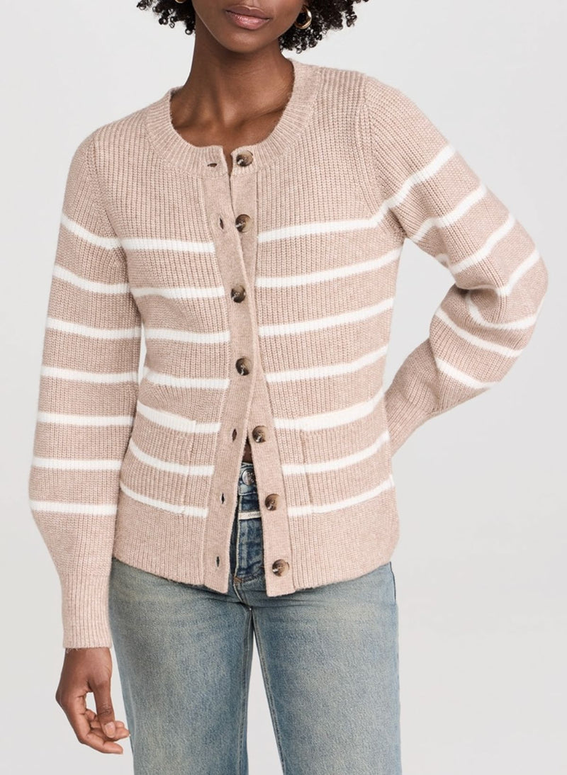 Josie Structured Stripe Cardi-Sweaters-Uniquities