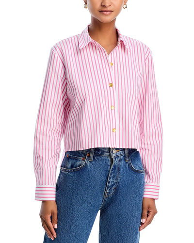 Cosette Crop Hi Low Shirt-Tops/Blouses-Uniquities