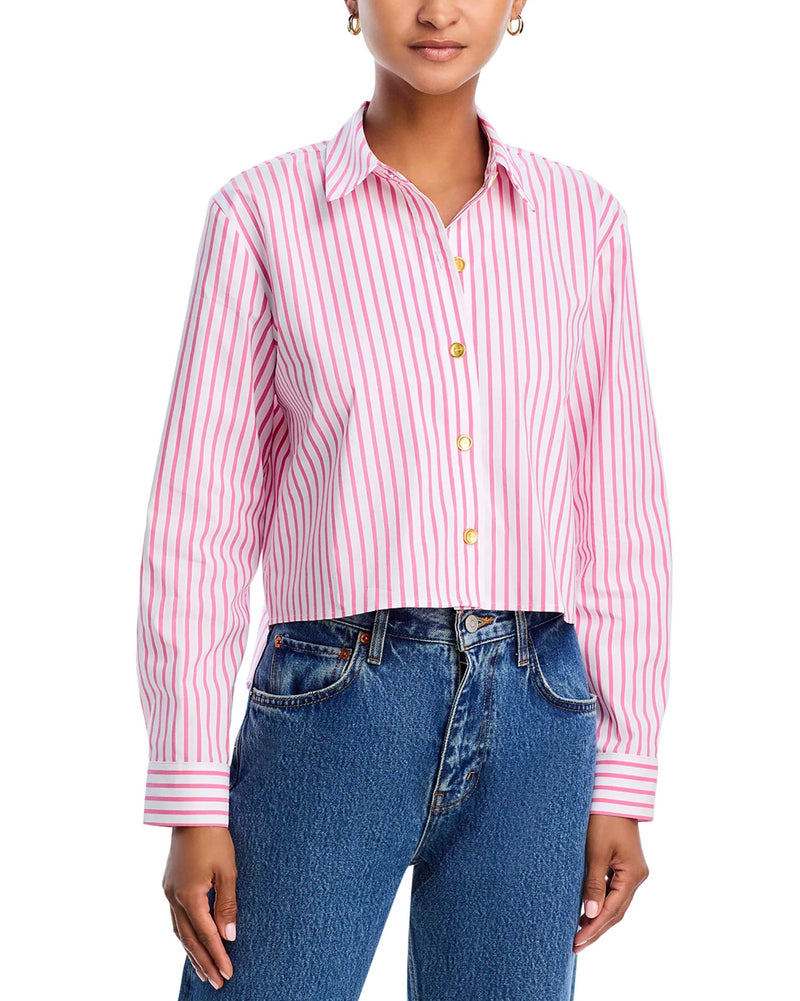 Cosette Crop Hi Low Shirt-Tops/Blouses-Uniquities