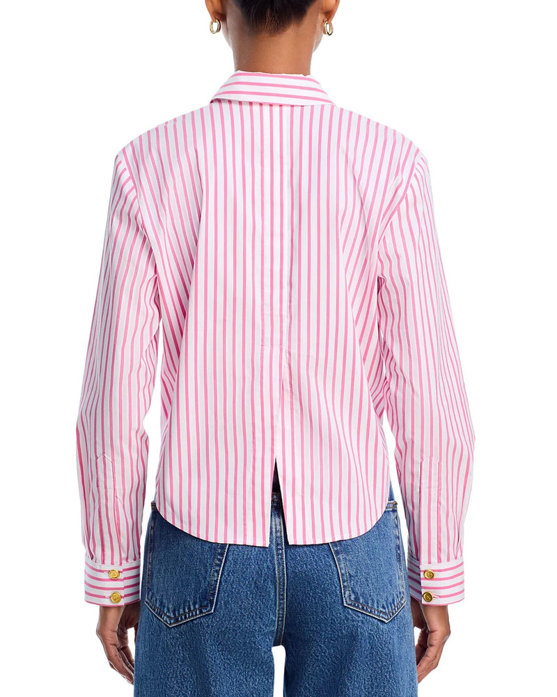Cosette Crop Hi Low Shirt-Tops/Blouses-Uniquities