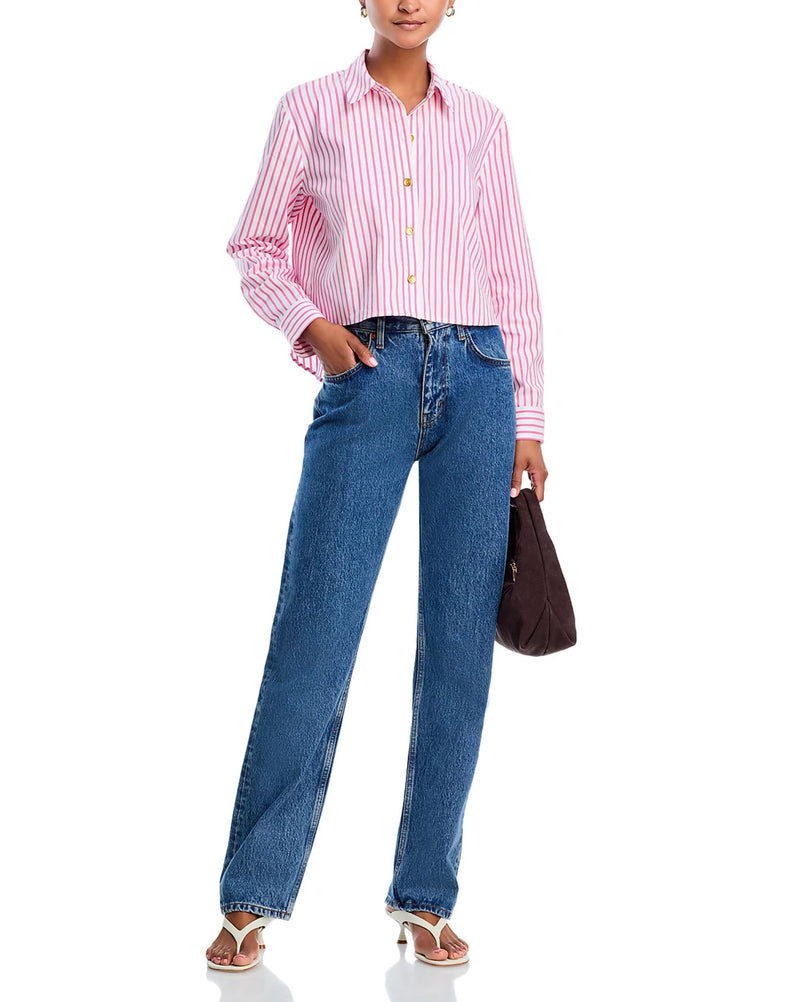 Cosette Crop Hi Low Shirt-Tops/Blouses-Uniquities