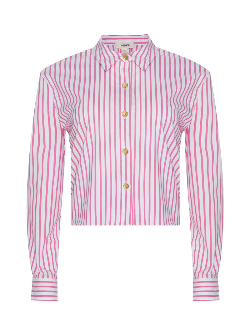 Cosette Crop Hi Low Shirt-Tops/Blouses-Uniquities