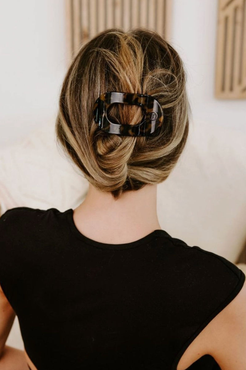 Small Flat Hair Clip Tortoise-Accessories-Uniquities