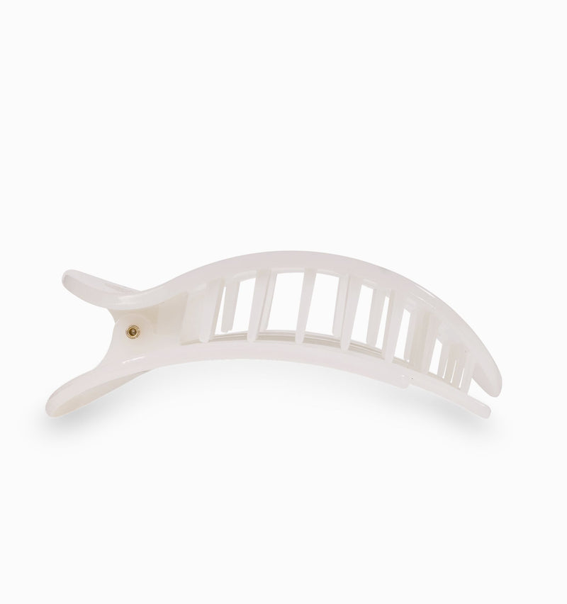 Small Flat Hair Clip Coconut White-Accessories-Uniquities