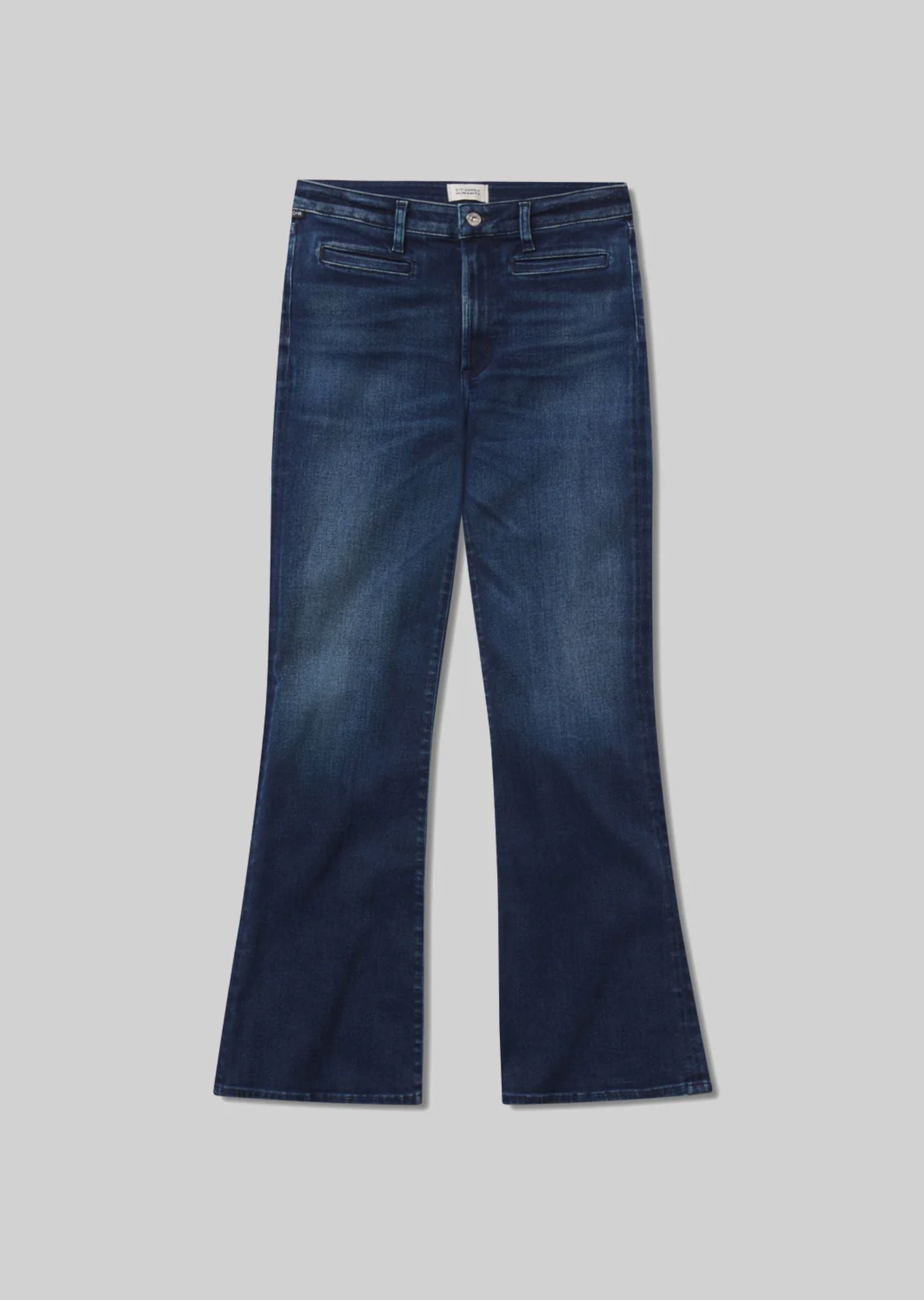 Lilah Flare Jeans With Welt Pocket-Denim-Uniquities