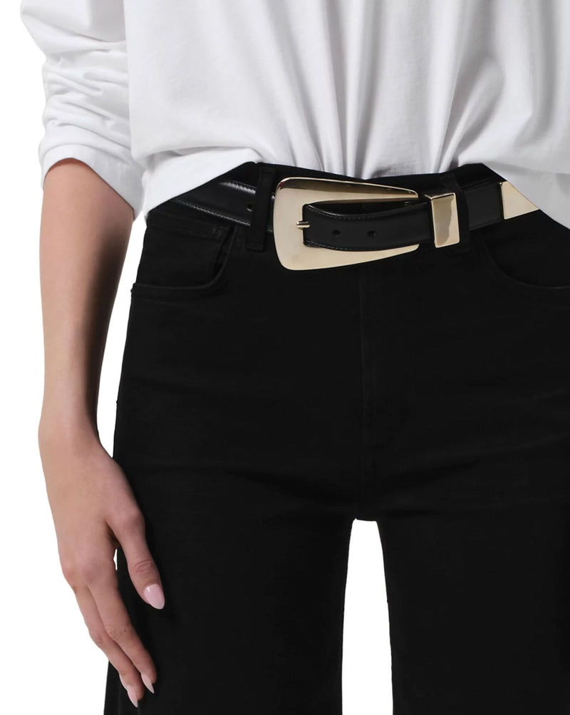 Lyra Long Wide Leg Jeans in Plush Black-Denim-Uniquities