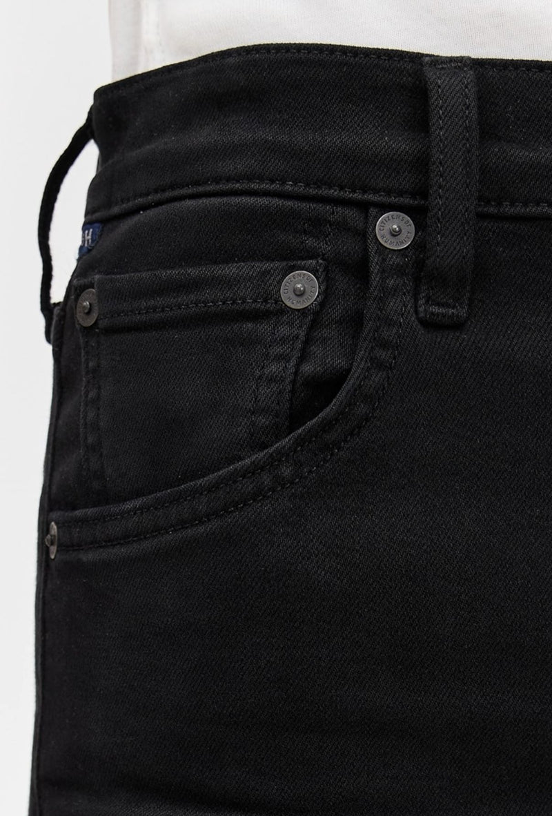 Lyra Long Wide Leg Jeans in Plush Black-Denim-Uniquities