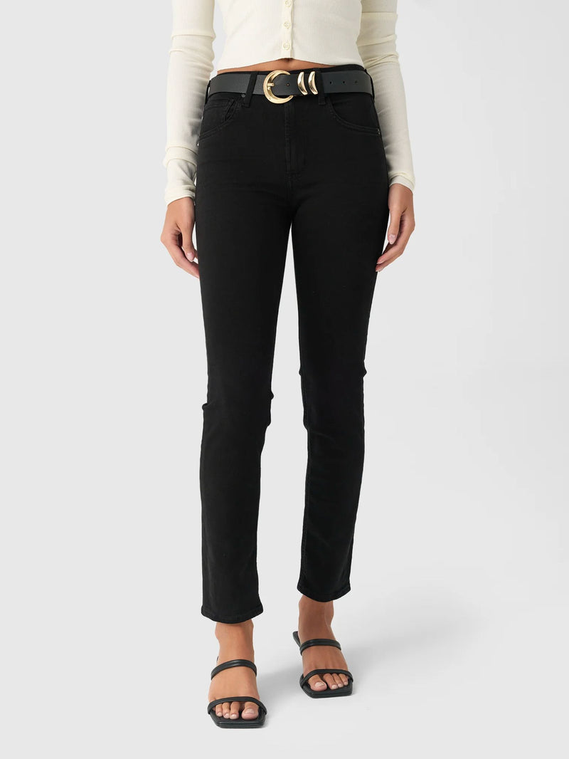 Isola Slim Jeans in Plush Black-Denim-Uniquities