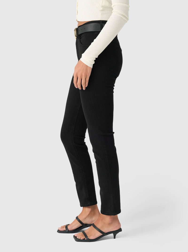 Isola Slim Jeans in Plush Black-Denim-Uniquities
