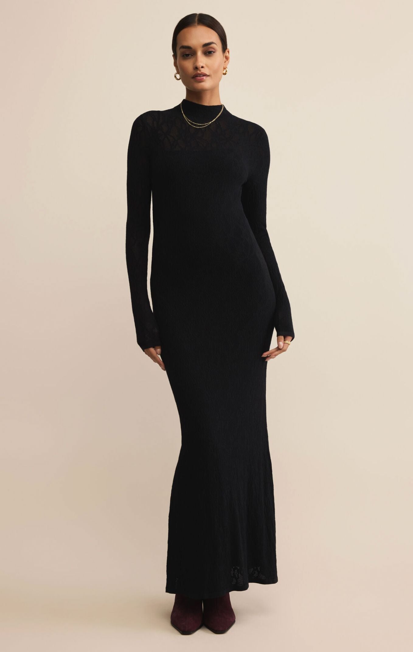 Aden Mesh Sweater Dress-Dresses-Uniquities