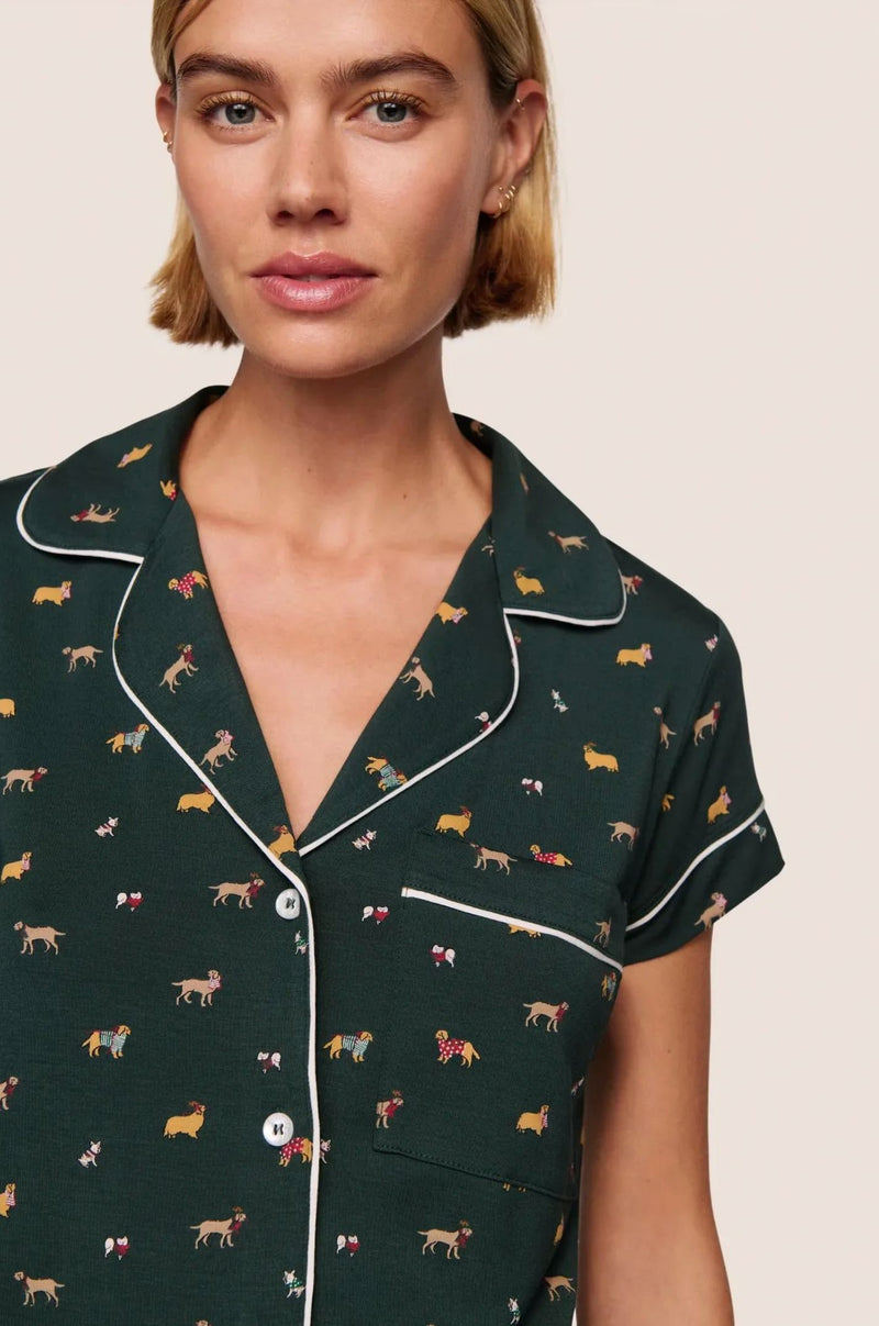 Gisele Printed Shortie PJ Set-Lounge-Uniquities