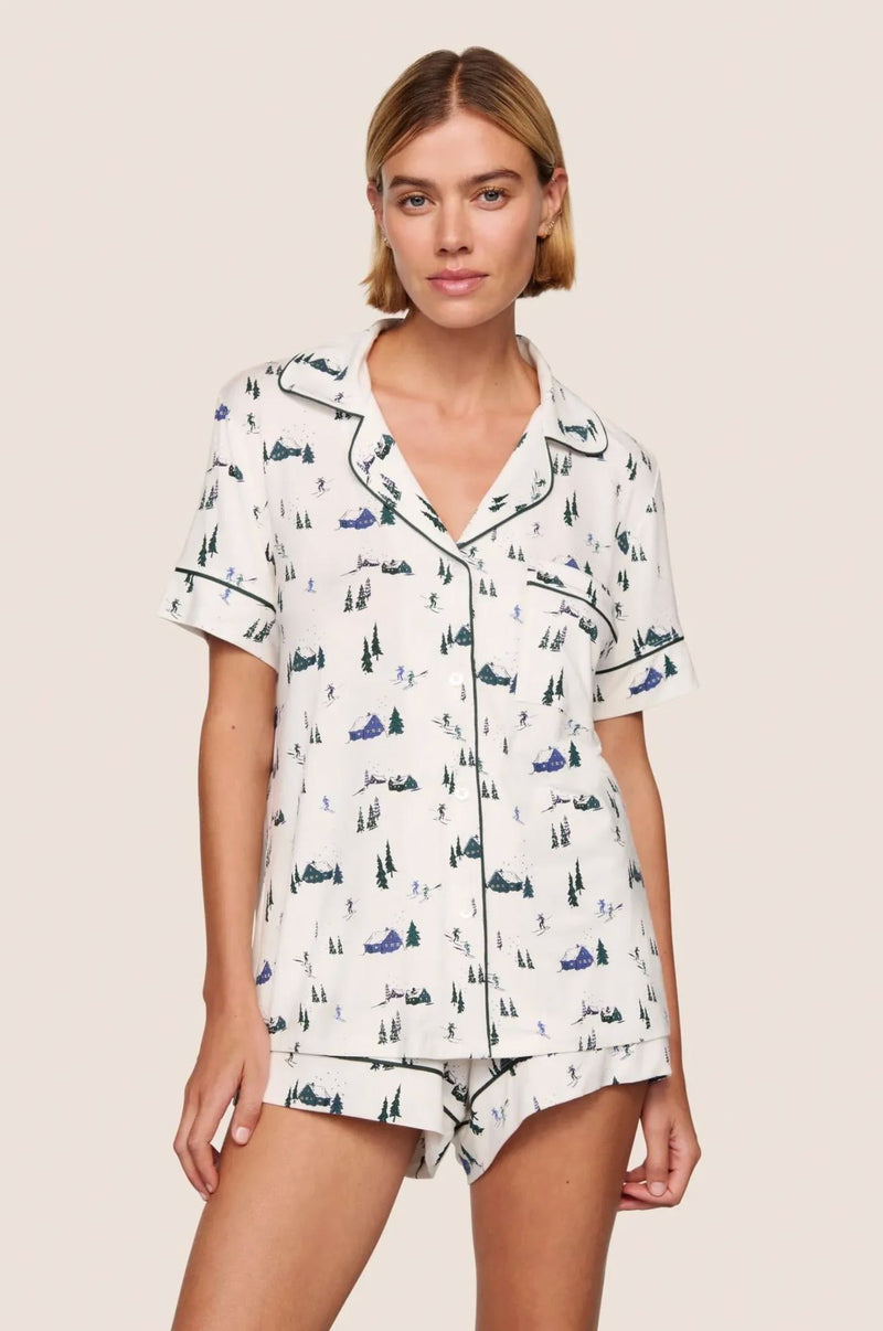 Gisele Printed Short PJ Set-Lounge-Uniquities
