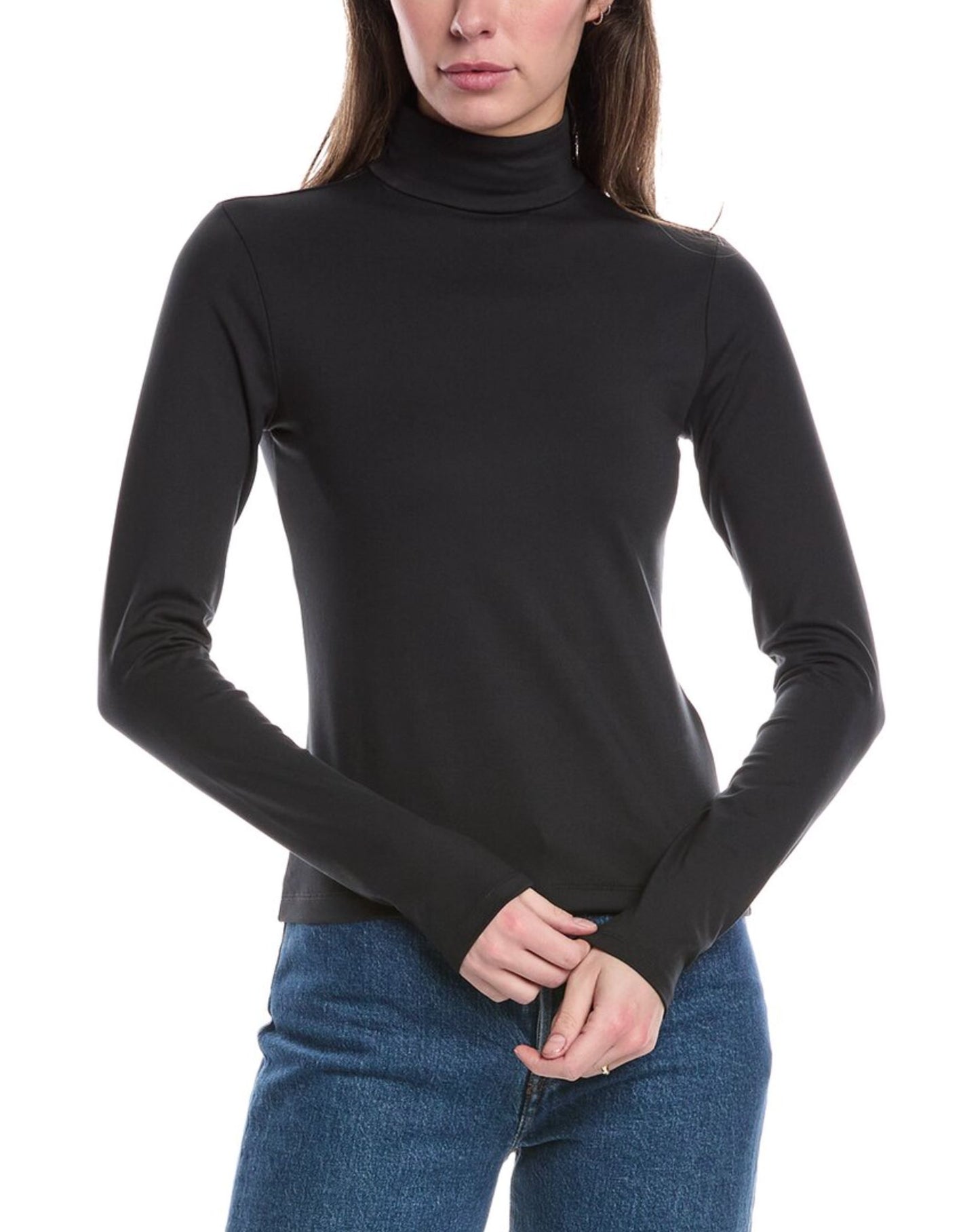 Luca Double Layer Mock Neck-Tops/Blouses-Uniquities