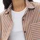 Marin Cropped Striped Shirt-Tops/Blouses-Uniquities