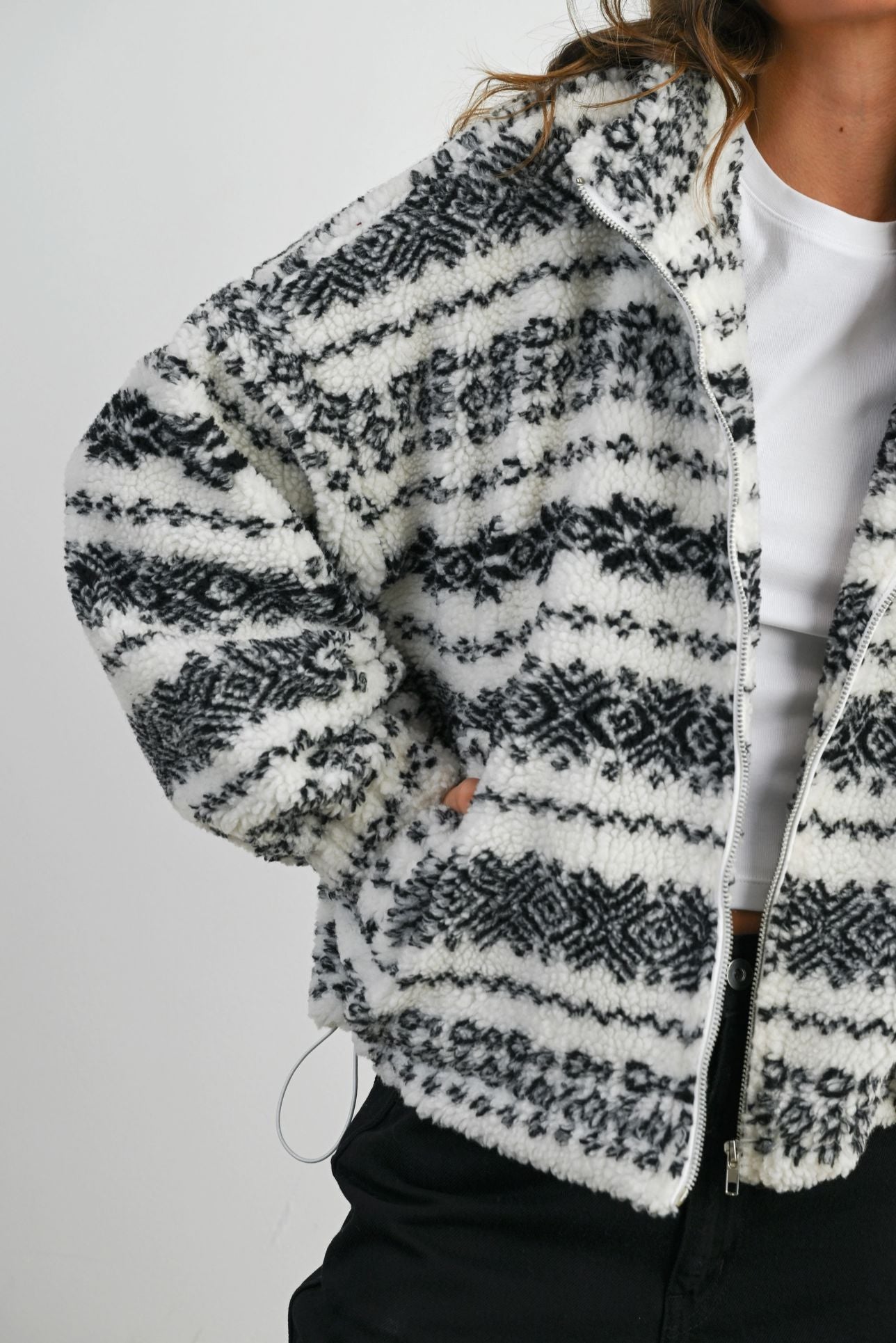 Lottie Fleece Zip Jacket-Jackets-Uniquities