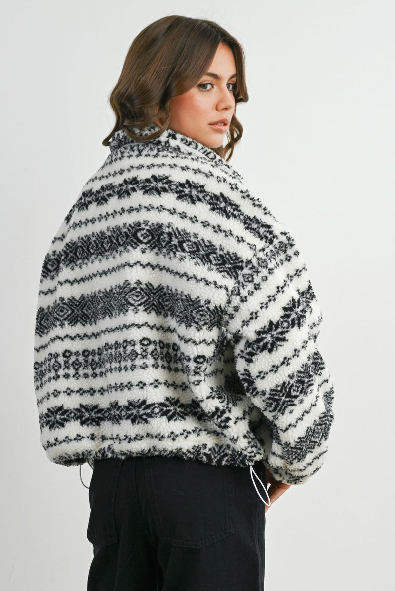 Lottie Fleece Zip Jacket-Jackets-Uniquities