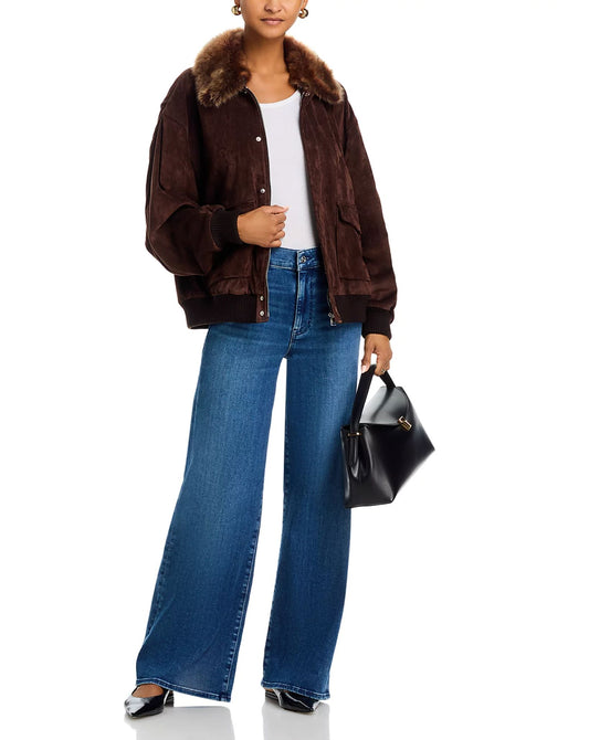 Le Slim Palazzo Jeans-Denim-Uniquities