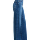 Le Slim Palazzo Jeans-Denim-Uniquities