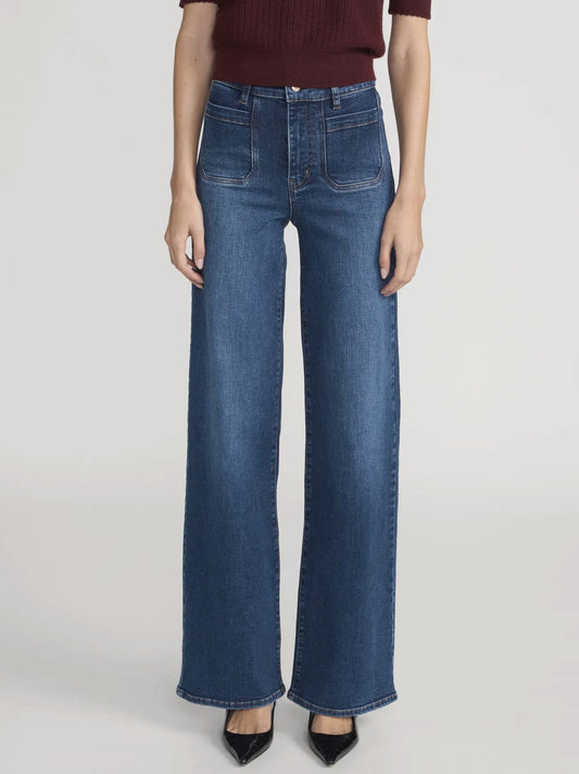Le Slim Palazzo Modernist Pocket Jeans-Denim-Uniquities