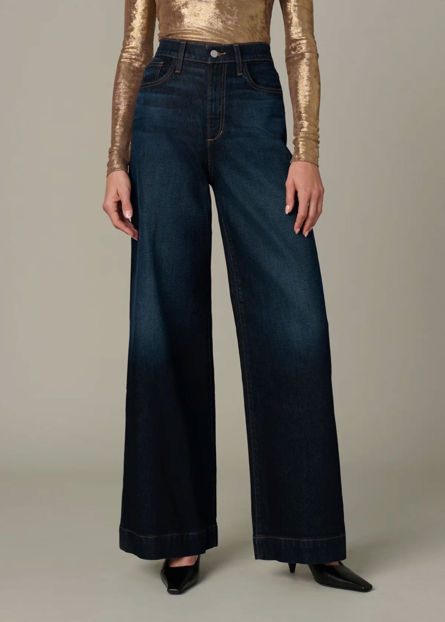 Mia Wide Leg 32" Jeans-Denim-Uniquities