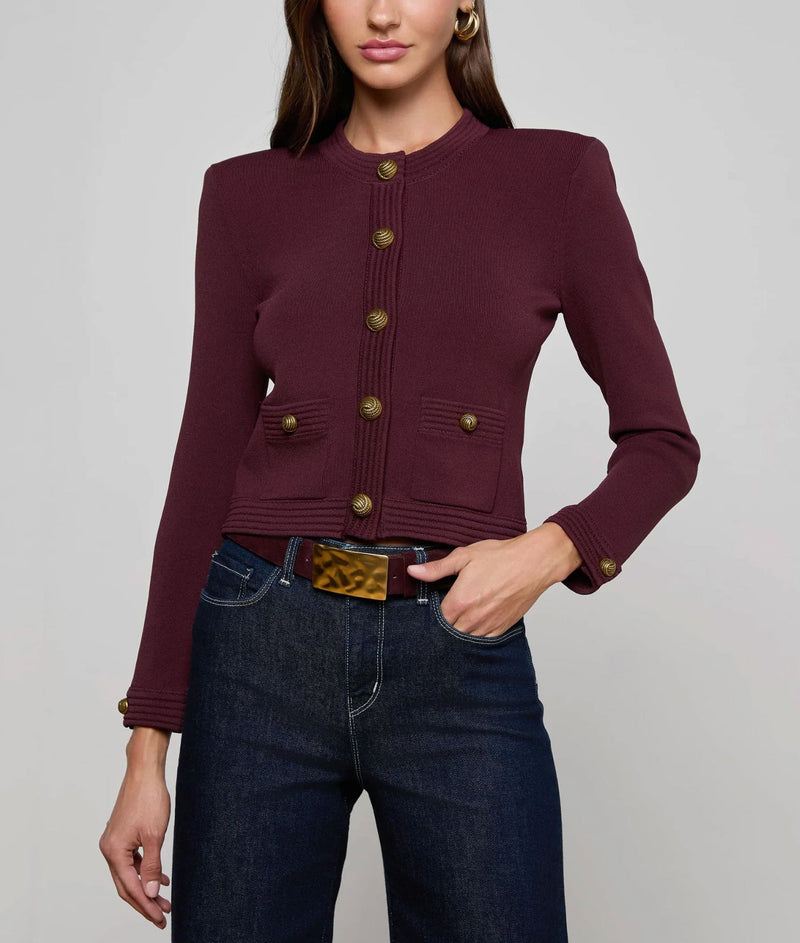 Patsy Crop Crew Cardi-Jackets-Uniquities