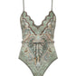 Wanderlust Scallop One Piece-Swimwear-Uniquities