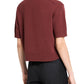 Cashmere Crop Tee-Sweaters-Uniquities